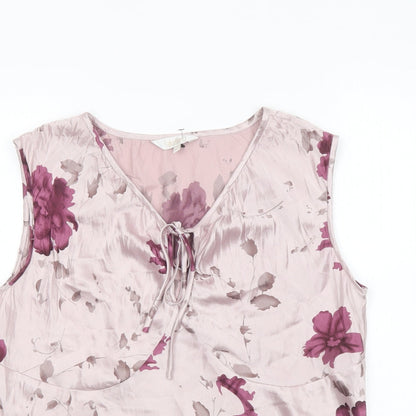 Womens UK Size 12 Lakeland Pink Basic Blouse