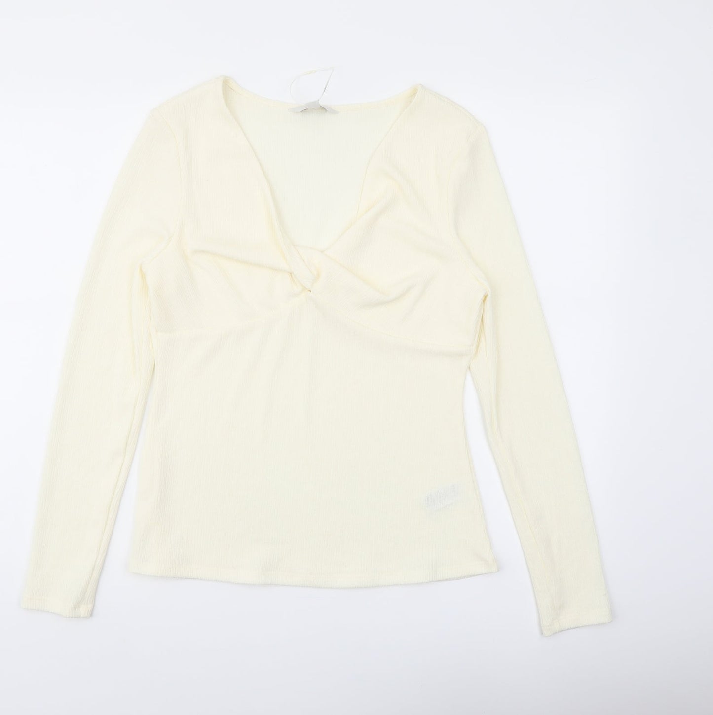 Womens UK Size 14 Marks and Spencer Ivory Basic Blouse