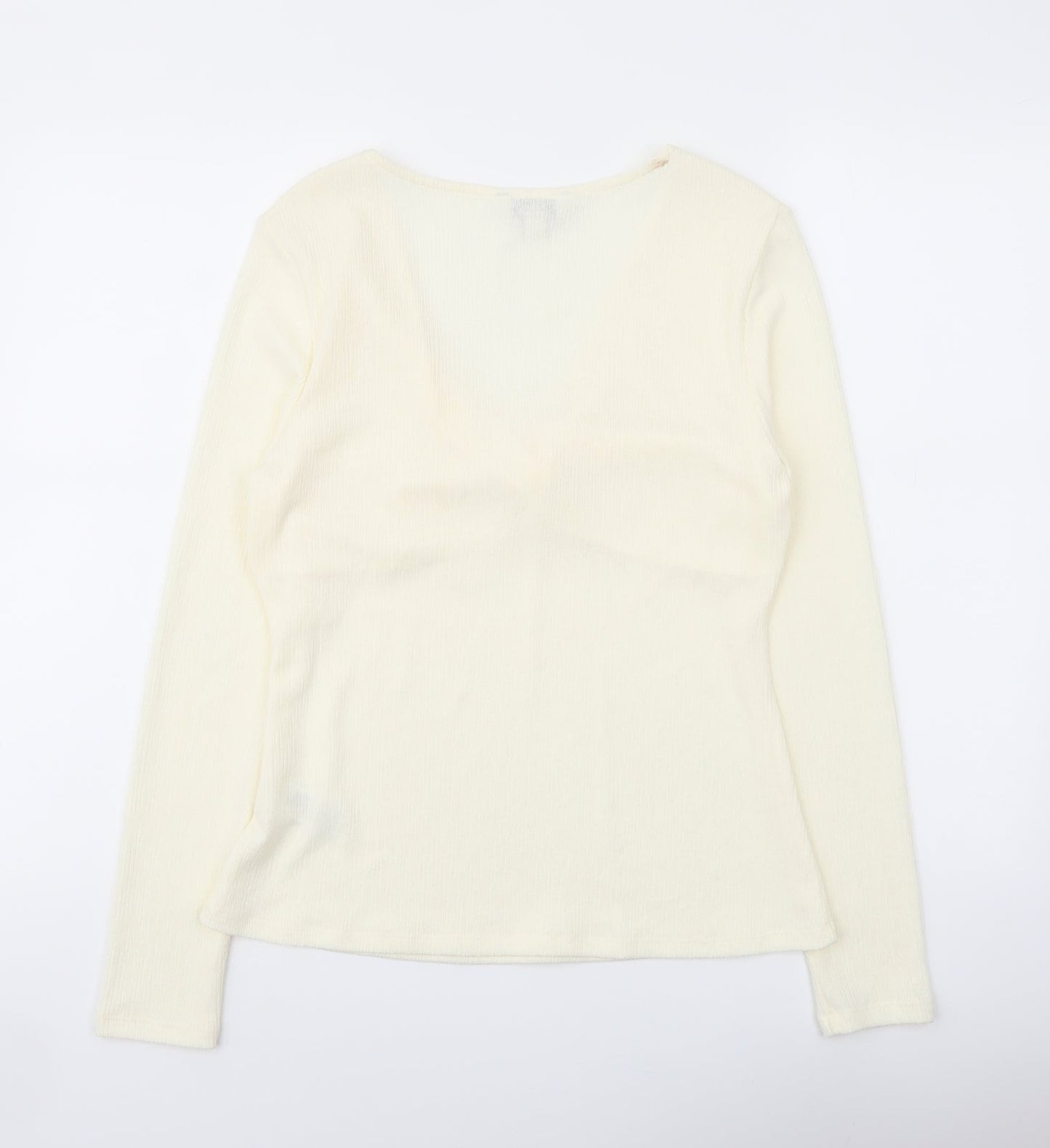Womens UK Size 14 Marks and Spencer Ivory Basic Blouse