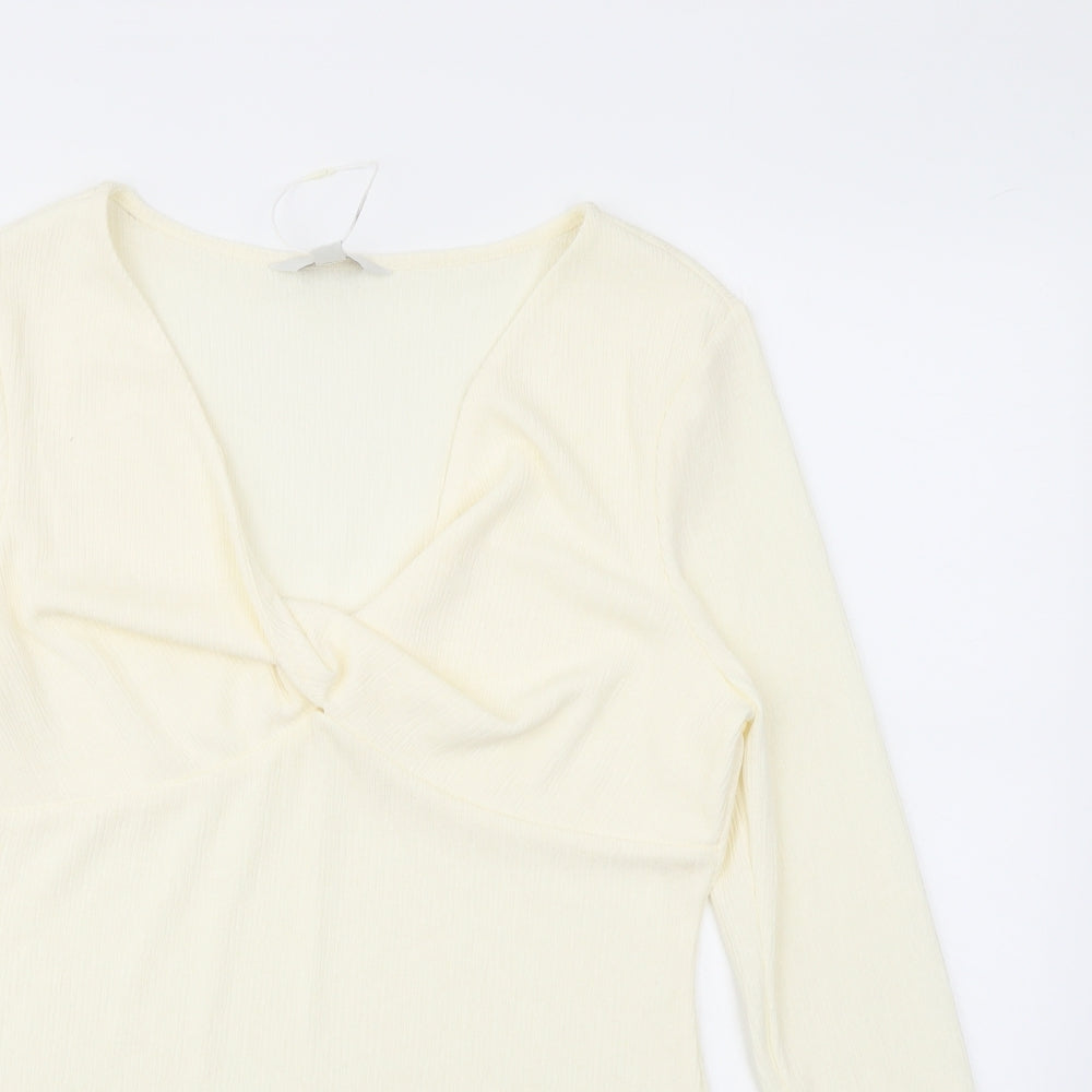 Womens UK Size 14 Marks and Spencer Ivory Basic Blouse