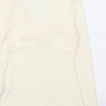 Womens UK Size 14 Marks and Spencer Ivory Basic Blouse
