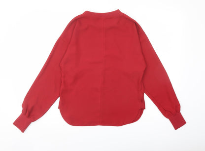 Womens UK Size 6 La Redoute Red Basic Blouse