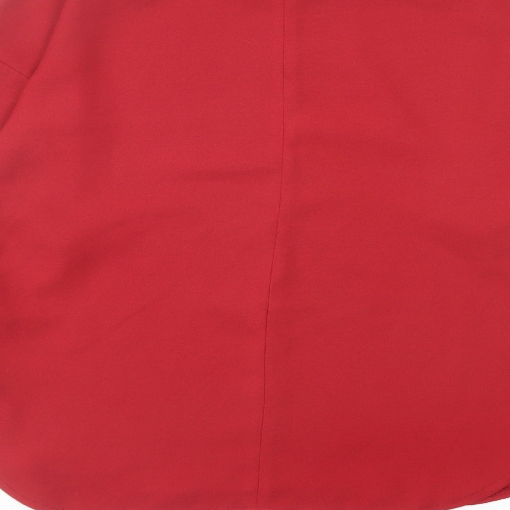 Womens UK Size 6 La Redoute Red Basic Blouse