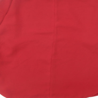 Womens UK Size 6 La Redoute Red Basic Blouse