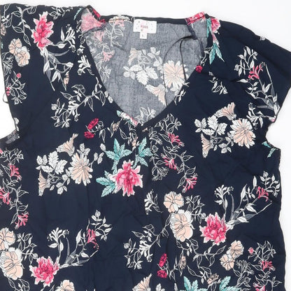 Womens UK Size L Klass Blue Basic Blouse