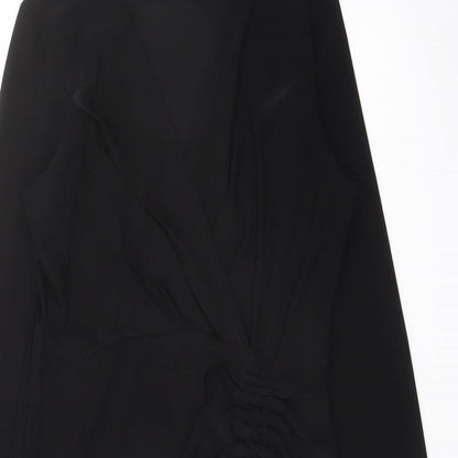 Cameo Rose Womens Black Polyester Pencil Dress Size 12 V-Neck Pullover