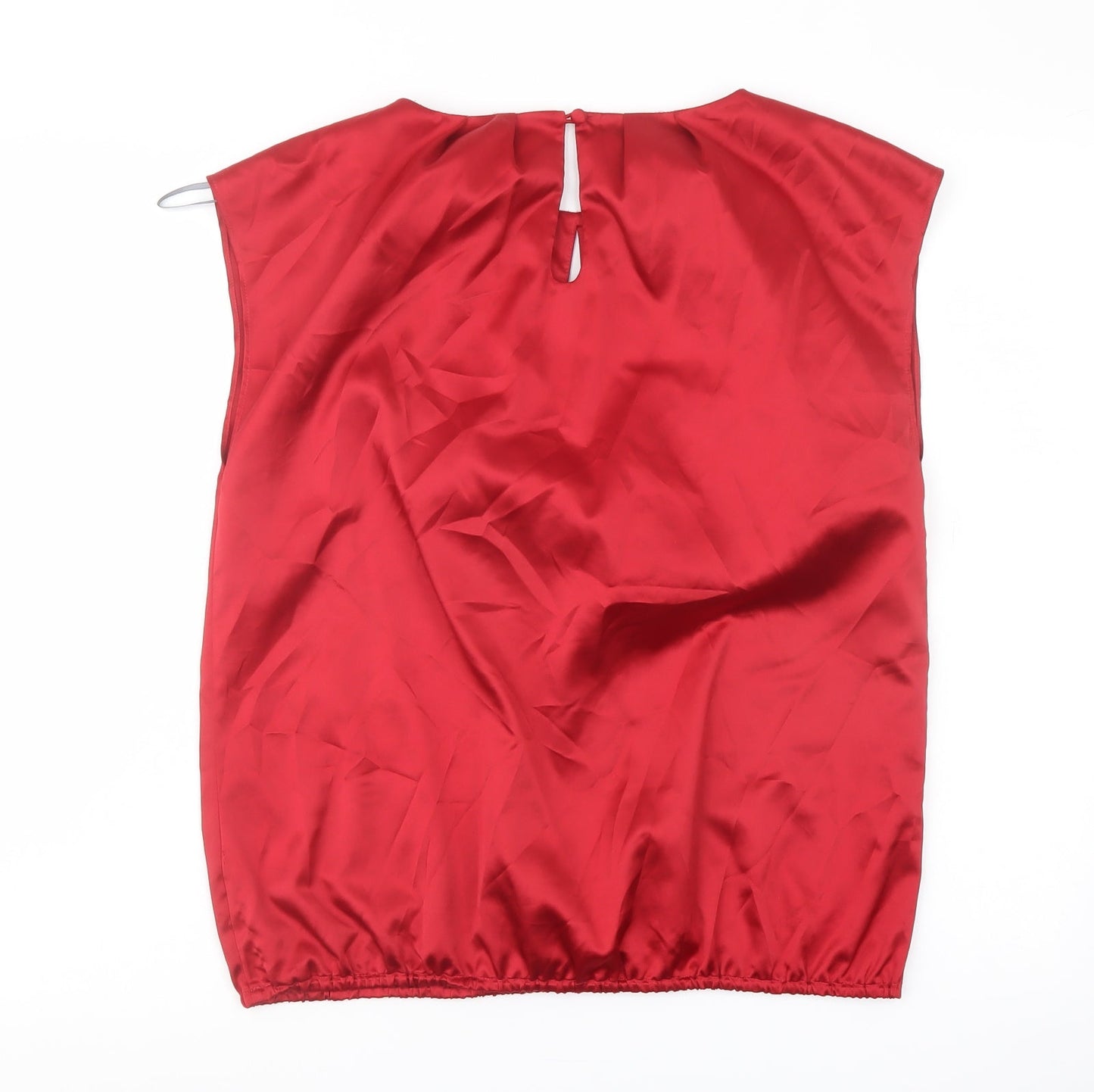 Womens UK Size 12 Et Vous Red Basic Blouse