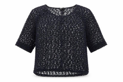 next# Womens Blue Cotton Basic Blouse Size 12 Boat Neck