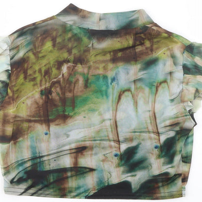 Womens UK Size 6 PRETTYLITTLETHING Multicoloured Cropped T-Shirt