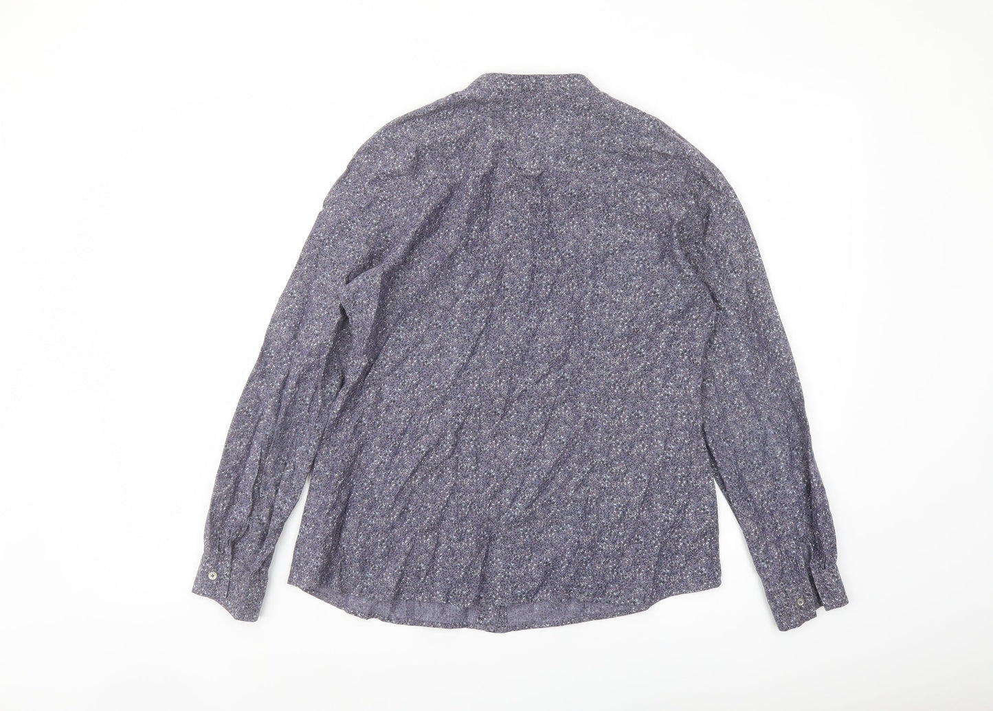 Womens UK Size 12 Marks and Spencer Grey Basic Button-Up