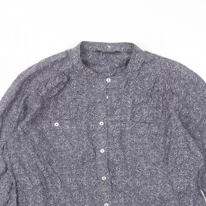 Womens UK Size 12 Marks and Spencer Grey Basic Button-Up