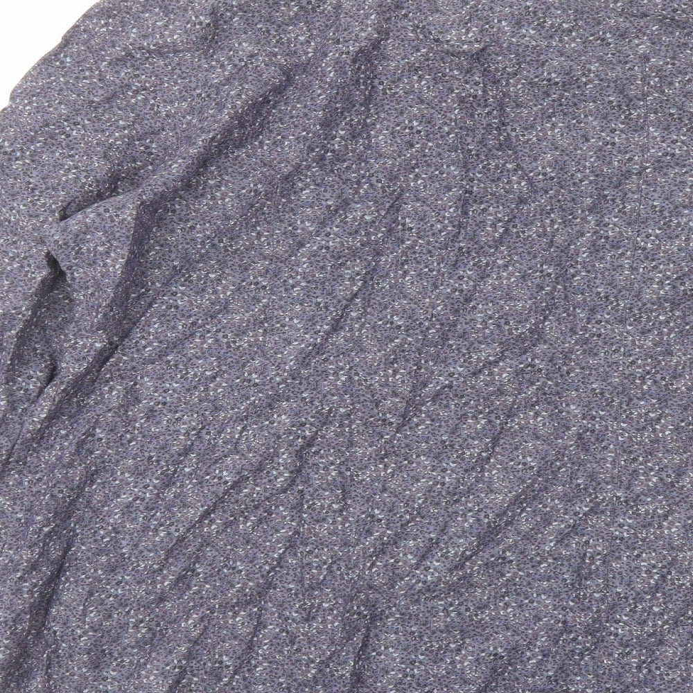 Womens UK Size 12 Marks and Spencer Grey Basic Button-Up
