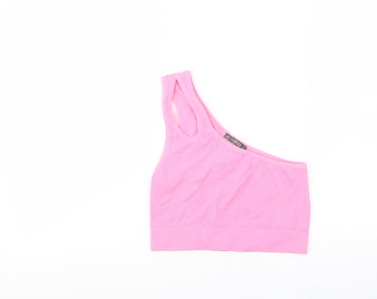 Womens UK Size M Dunnes Stores Pink Cropped Tank