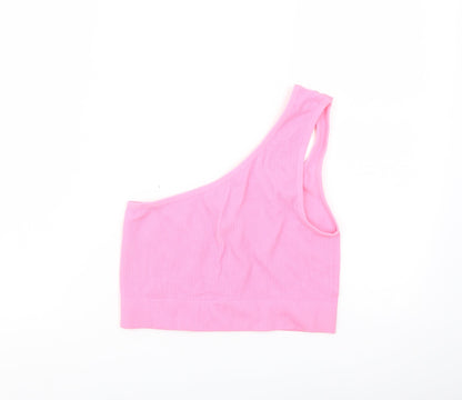Womens UK Size M Dunnes Stores Pink Cropped Tank