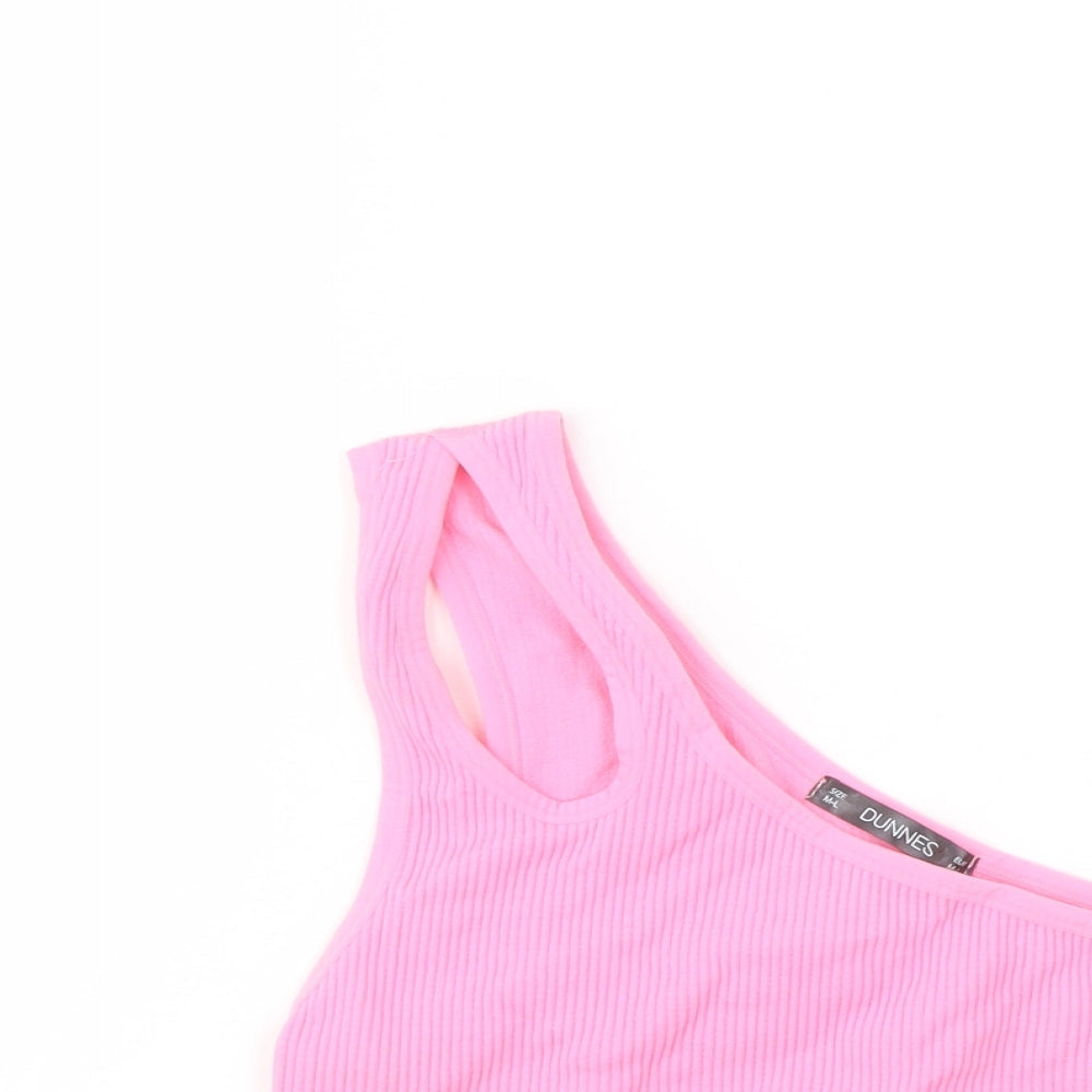 Womens UK Size M Dunnes Stores Pink Cropped Tank