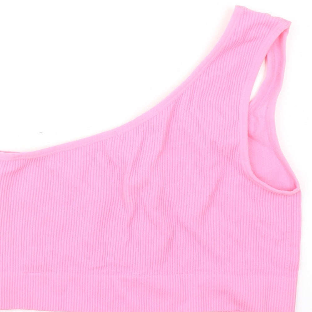 Womens UK Size M Dunnes Stores Pink Cropped Tank