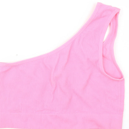 Womens UK Size M Dunnes Stores Pink Cropped Tank