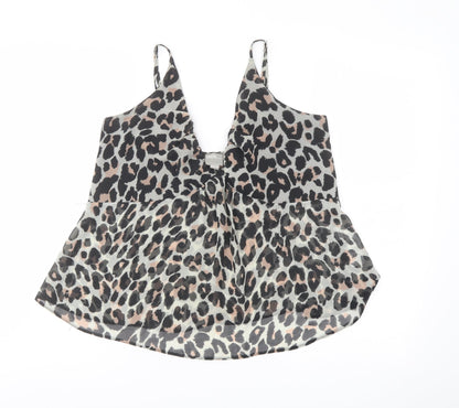 Womens UK Size 12 ASOS Black Camisole T-Shirt