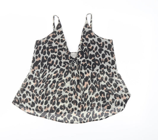 Womens UK Size 12 ASOS Black Camisole T-Shirt