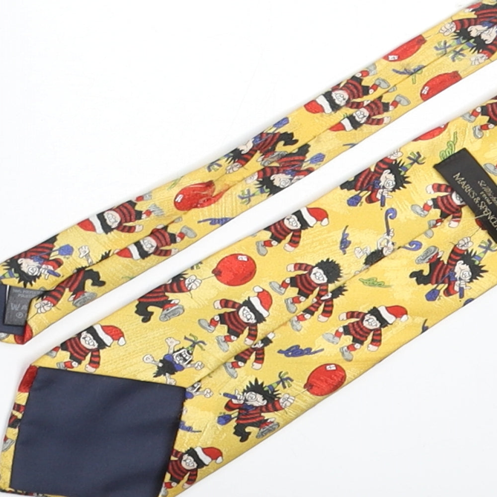 Mens St Michael Multicoloured Geometric  Pointed Tie