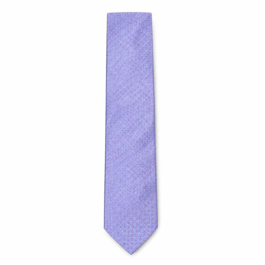 Couch & Hoskin Mens Blue Geometric Silk Pointed Tie One Size