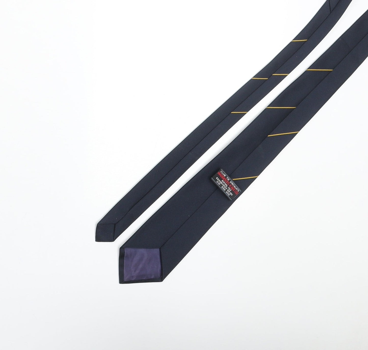 Maddocks & Dick Ltd. Mens Blue Polyester Pointed Tie One Size - Grand Slam 1990