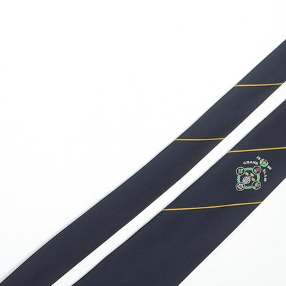 Maddocks & Dick Ltd. Mens Blue Polyester Pointed Tie One Size - Grand Slam 1990