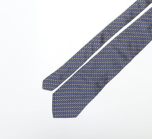 Tie Rack Mens Multicoloured Geometric Silk Pointed Tie One Size