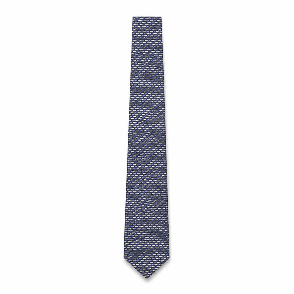 Mens Tie Rack Multicoloured Geometric  Pointed Tie