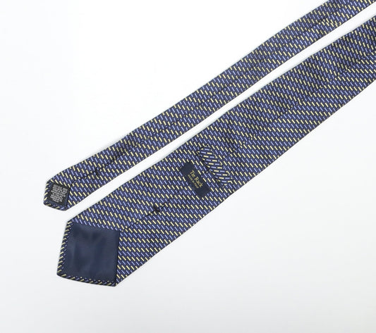 Tie Rack Mens Multicoloured Geometric Silk Pointed Tie One Size