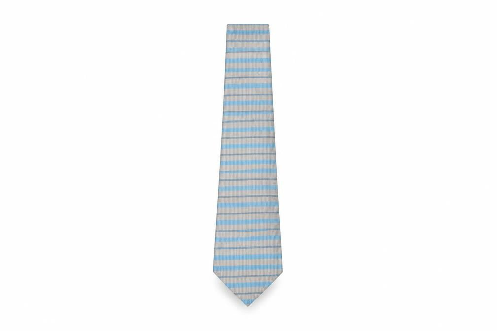 Mens Michaelsons Multicoloured Striped  Pointed Tie