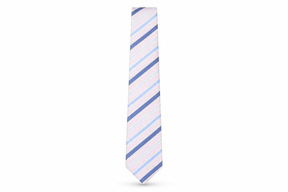 Dehavilland Mens Multicoloured Striped Silk Pointed Tie One Size