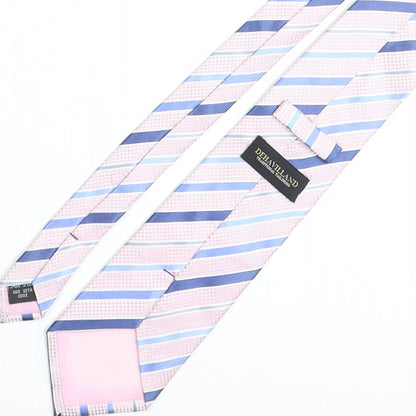 Mens Deha Villand Multicoloured Striped  Pointed Tie