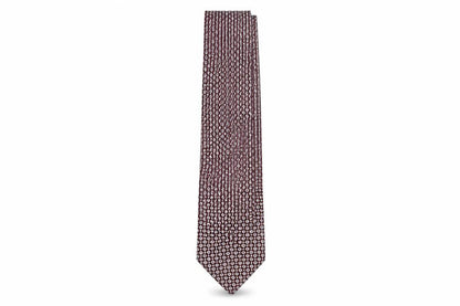 Mens Tie Rack Multicoloured Geometric  Pointed Tie