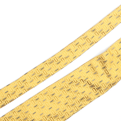 Tie Rack Mens Gold Geometric Silk Pointed Tie One Size