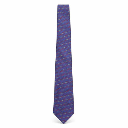 Cornelia James Mens Blue Geometric Silk Pointed Tie One Size