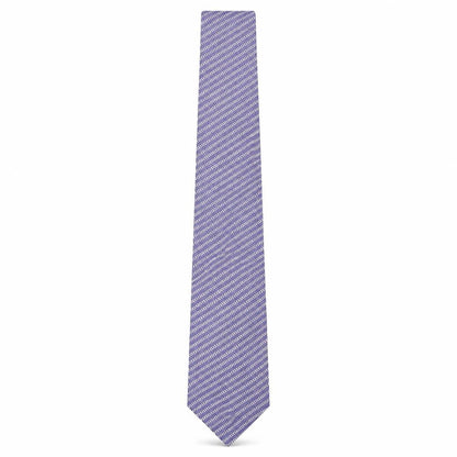 Mens Fraser Blue Geometric  Pointed Tie
