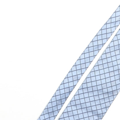Profump Mens Blue Plaids & Checks Silk Pointed Tie One Size
