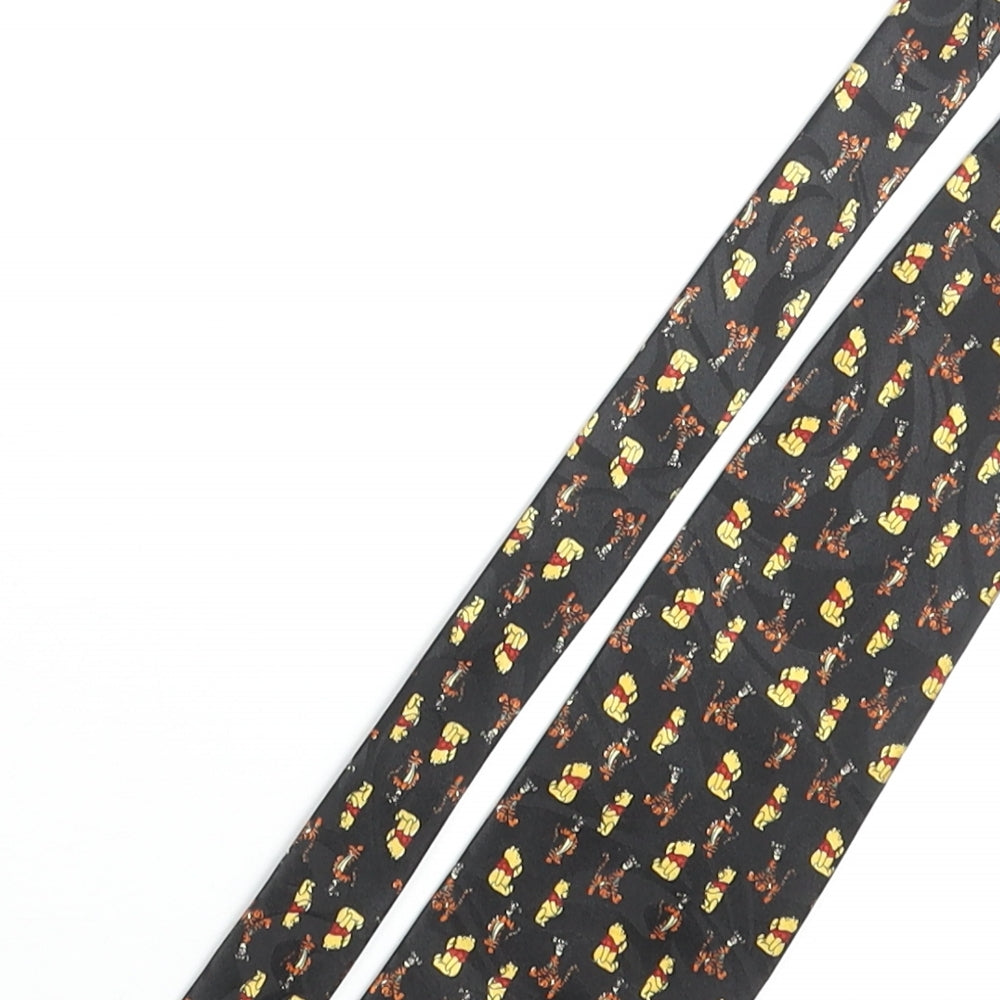 BRICE Mens Multicoloured Geometric Polyester Pointed Tie One Size - Winnie the Pooh & Tigger Print