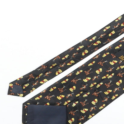 BRICE Mens Multicoloured Geometric Polyester Pointed Tie One Size - Winnie the Pooh & Tigger Print