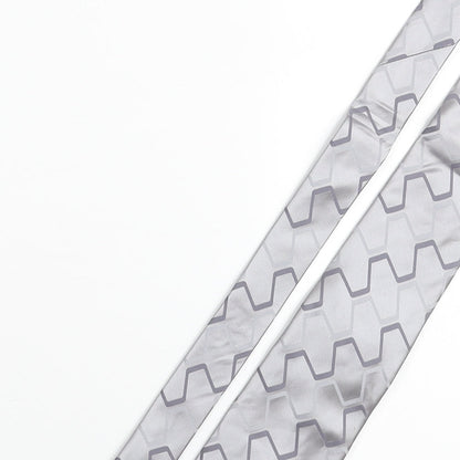 NEXT Mens Grey Geometric Silk Pointed Tie One Size