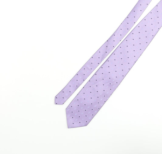 Greenwoods Mens Purple Geometric Polyester Pointed Tie One Size - Diamond Pattern