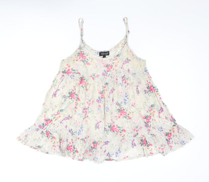 Womens UK Size 8 Topshop Beige Camisole Blouse