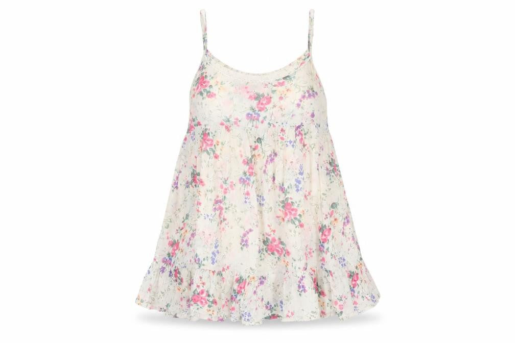Womens UK Size 8 Topshop Beige Camisole Blouse