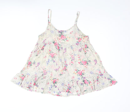 Womens UK Size 8 Topshop Beige Camisole Blouse
