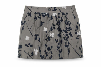 Gap Womens Grey Floral Polyester Mini Skirt Size 6 Zip