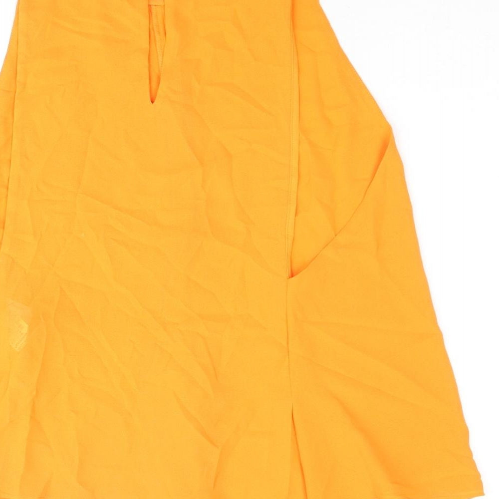 Womens UK Size L Zara Orange Camisole Blouse