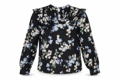 Womens UK Size XS H&M Black Basic Blouse