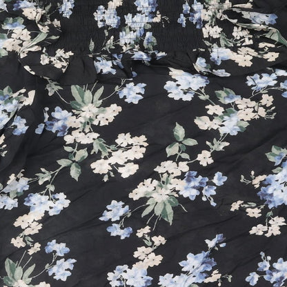 Womens UK Size XS H&M Black Basic Blouse