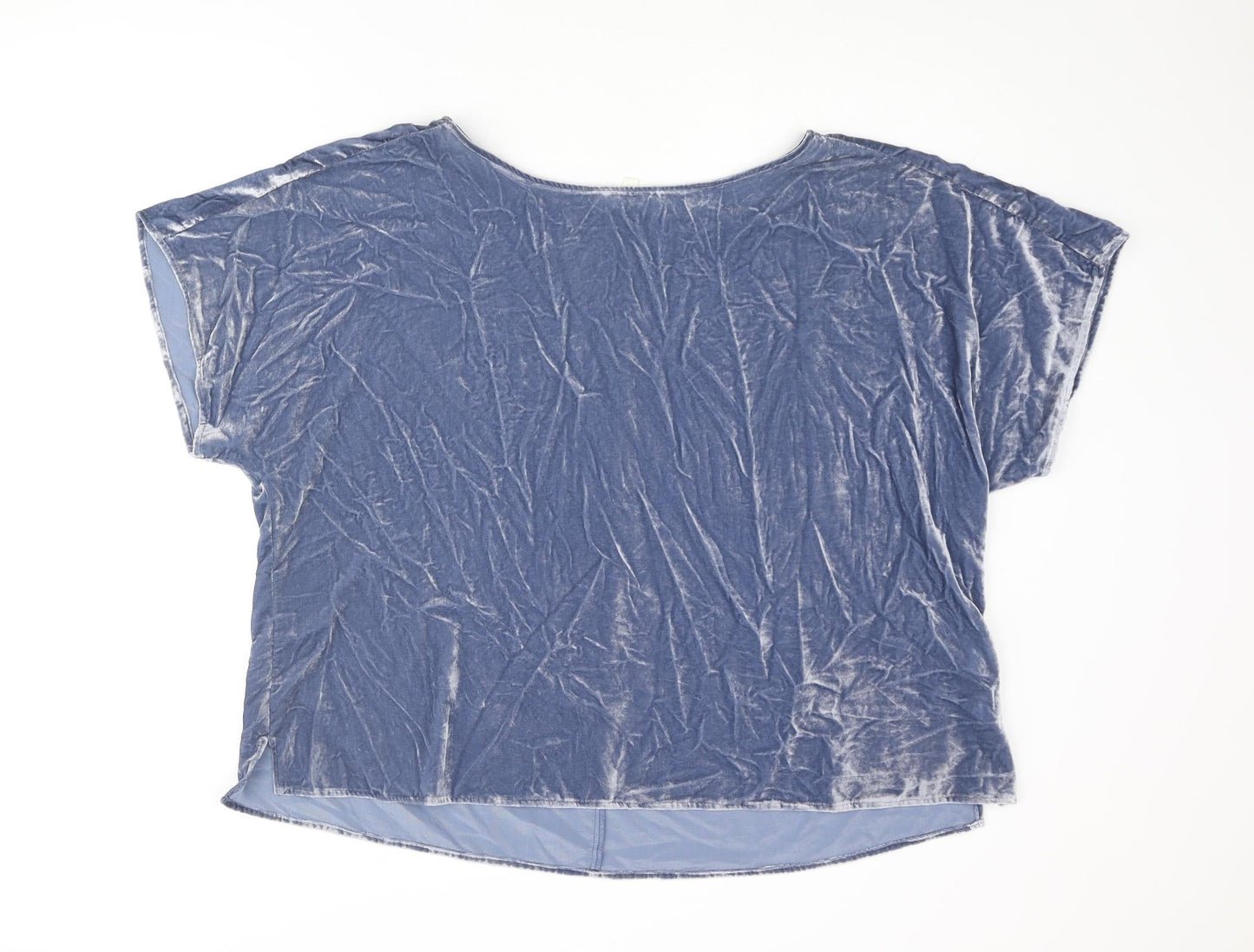 Womens UK Size 18 Per Una Blue Basic Blouse